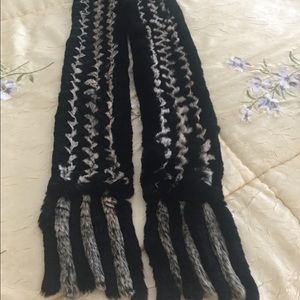 Woman’s rabbit fur scarf